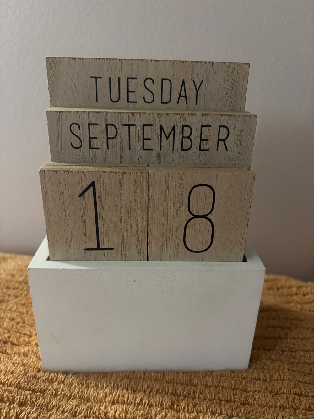 Desk Date - Wooden & Interchangeable